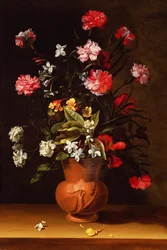 Bodegón con flores