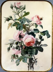 Las Rosas. Pintura de Jean Pierre Lays (1825-1887) Colección particular.