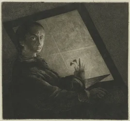 Autorretrato como grabador