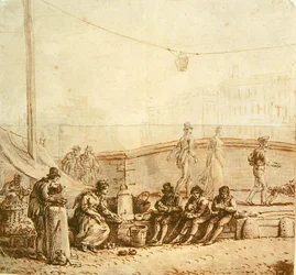 El vendedor de café en el Pont-Neuf, 1819