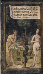 Adán y Eva de Lettres bâtardes, ca 1490-1510