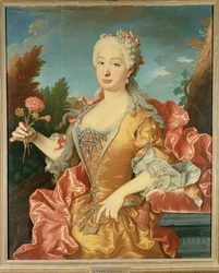 Doña Bárbara de Braganza, esposa del rey Fernando VI de España (pintura sobre lienzo)