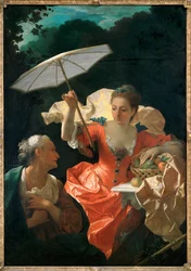 Vertumna y Pomona (pintura sobre lienzo)