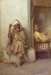 Hombres argelinos descansando