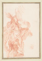 Figura con Hojas y Putto