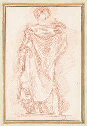 Figura Masculina de Pie en Quitón