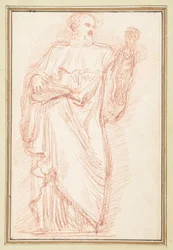 Figura Masculina de Pie con Libro