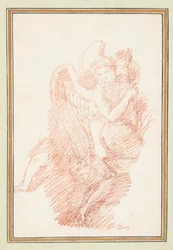 Figura alada con arco