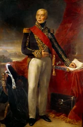 Retrato de pie de Etienne Jacques Joseph Alexandre Mac Donald, Duque de Taranto, Mariscal de Francia