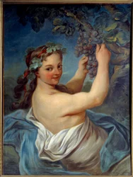 Bacante. Pintura de Jean Simon Berthélemy (1743-1811) Siglo XIX. Laon, Museo de Bellas Artes