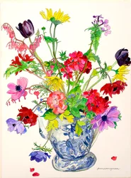 Primavera en una jarra inglesa antigua