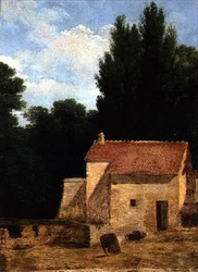 Edificio de Granja en un Paisaje