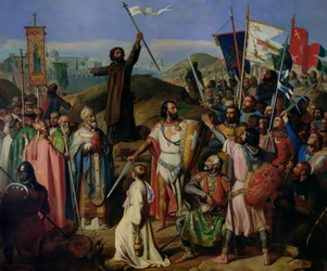 Procesión de Cruzados alrededor de Jerusalén