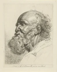 Retrato de un anciano con barba