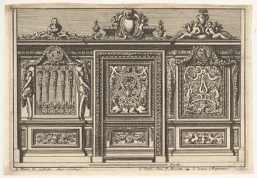 Diseño para una pantalla de coro con dos variantes, de: Clôtures de chapelles