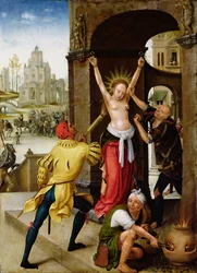 El martirio de Santa Bárbara, 1528