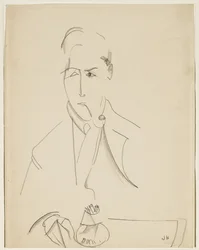 Retrato de Modigliani con pipa