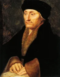 Suiza, Ginebra, Retrato de Desiderio Erasmo de Rotterdam (1466-1536)