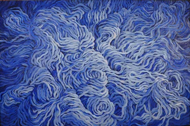 Azul marino de lana, 2013 (gouache sobre papel)