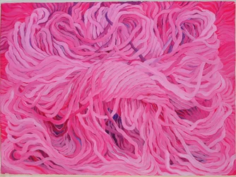 Rosa lana, 2013 (gouache sobre papel)