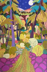 Bosque nocturno de ensueño