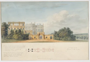 Diseño para la Entrada a la Corte, Chatsworth