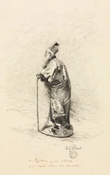 Estudio para el mago en "Conte de Fée" (Historia de un hada)