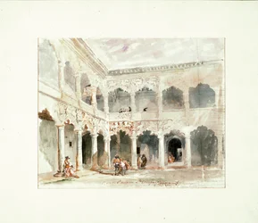 Patio del Palacio del Infantado en Guadalajara (España)
