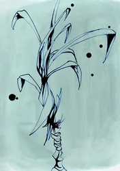 Dibujo minimalista de una planta