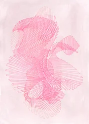 Geometría en rosa suave