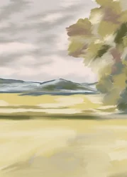 Serenidad en el campo dorado
