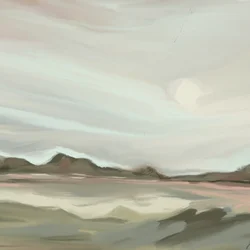 El lago de la montaña silenciosa