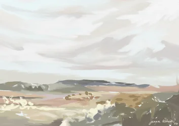 Paisaje desértico tranquilo