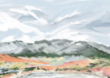 Las montañas en otoño, llenas de colorido