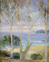 A Clear Day, California Coast, c.1918 (óleo sobre lienzo)
