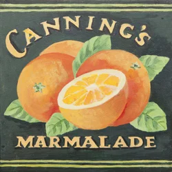 Etiqueta de lata de mermelada Cannings (acrílico)