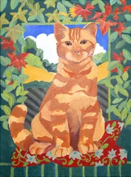 Gato, 2014 (acrílico sobre lienzo)