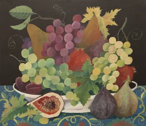 Fruta en un cuenco (acrílico)