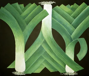 Puerros, 2014 (acrílico sobre lienzo)