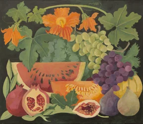Mezcla de frutas y flores de melón