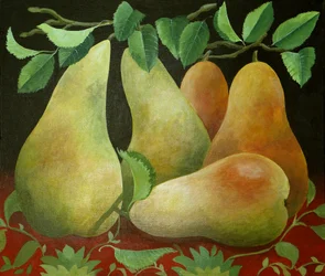 Peras, 2014 (acrílico sobre lienzo)