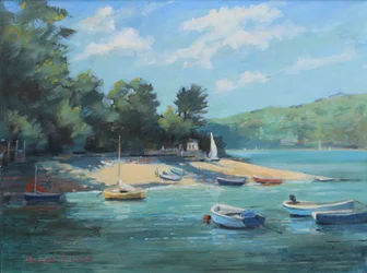 Cala del pescador en Salcombe, 2016