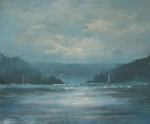 Salcombe Late Afternoon (óleo sobre lienzo)