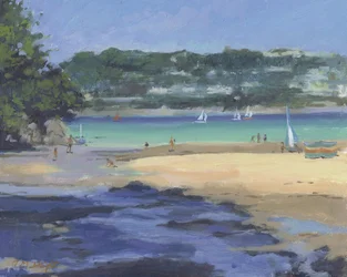 Salcombe Millbay Morning (óleo sobre lienzo)