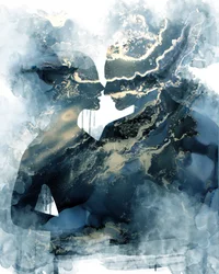 «Abrazo romántico abstracto»