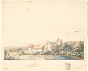 Iglesia de Herlufsholm junto al río Suså