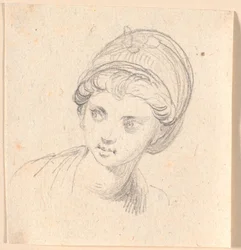 Cabeza de mujer con turbante