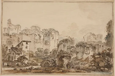 Perspectiva con ruinas, Roma antigua