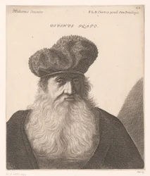 Retrato de Platón Divino Platón. (título en el objeto) Bustos de filósofos y reyes (título de serie)