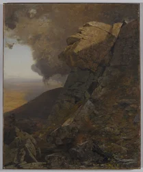 Un acantilado en los Kaatskills, c.1863